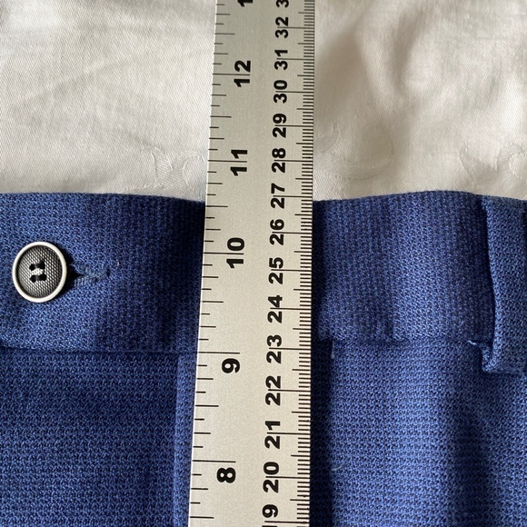 Lloyd & Jefferson London Men's Blue Lightweight‎ Straight Leg Dress Pants - Picture 10 of 12